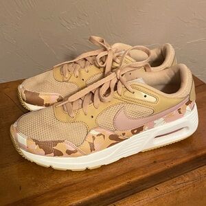 Nike Womens Air Max SC Running Shoes Sz 10 Tan Pink Camo DX3733-200